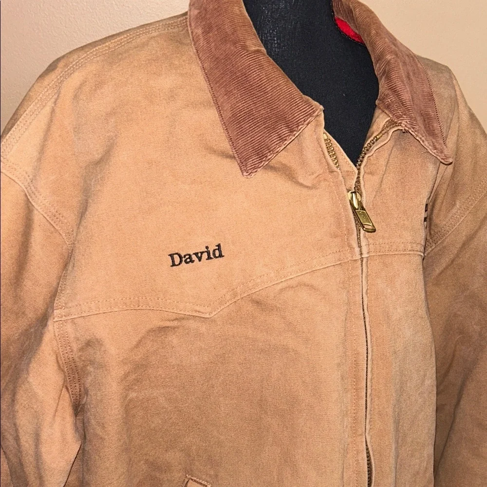 Vintage‎ Carhart J13 BRN Santa Fe Jacket Sandstone Quilted Flannel Lined XXL